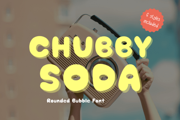 Chubby Soda – A Bouncy, Retro-Inspired Rounded Bubble Font for Creative Projects