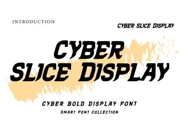 Cyber Slice Display: A Bold Font for Futuristic and Tech-Driven Designs