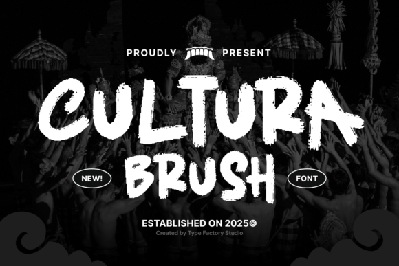 Discover Cultura: A Bold and Expressive Brush Display Typeface