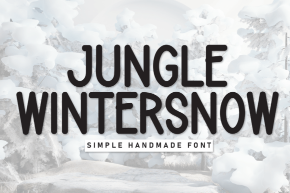 Discover the Charm of Jungle Wintersnow: A Playful Handwritten Display Font