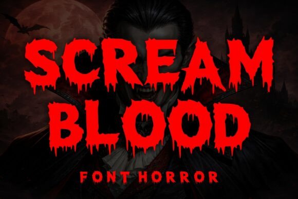 Discover the Chilling Elegance of Scream Blood Font