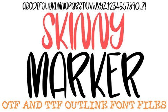Elevate Your Designs with the Elegant Flow of Skinny Marker Font