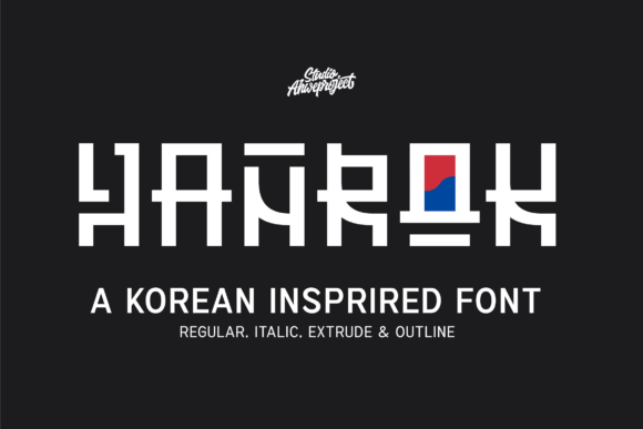 Hanrok: A Bold and Modern Korean-Inspired Display Font