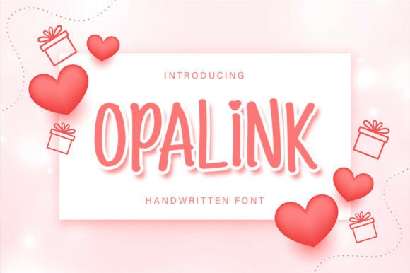 Introducing Opalink: A Bold and Expressive Handwritten Brush Font