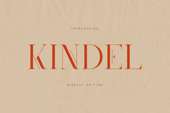 Kindel Display Edition: Elegance in Typography
