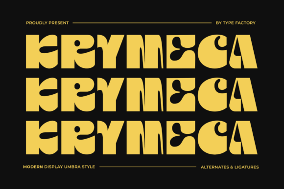 Krymeca: A Bold and Playful Display Typeface