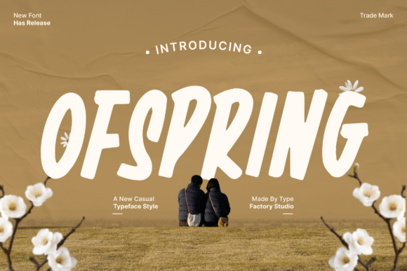 Offspring: A Bold, Handwritten Display Font