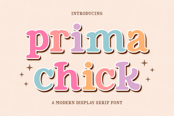 Prima Chick: A Playful and Charming Display Serif Font