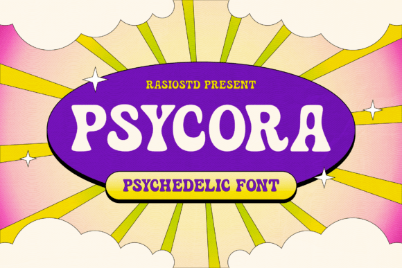 Psycora: A Psychedelic Font for Modern Design
