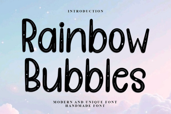 Rainbow Bubbles: A Festive and Merry Typeface for Holiday Cheer