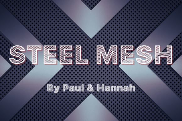 Steel Mesh: A Bold Industrial Display Font for Modern Design