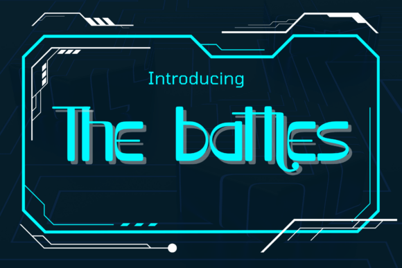 The Battles: A Futuristic Cyberpunk Display Font