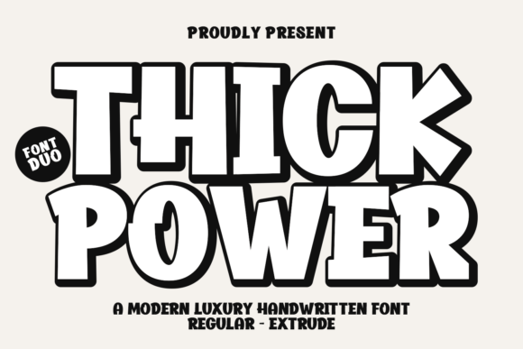 Thick Power: Elevate Your Design with Versatile Font