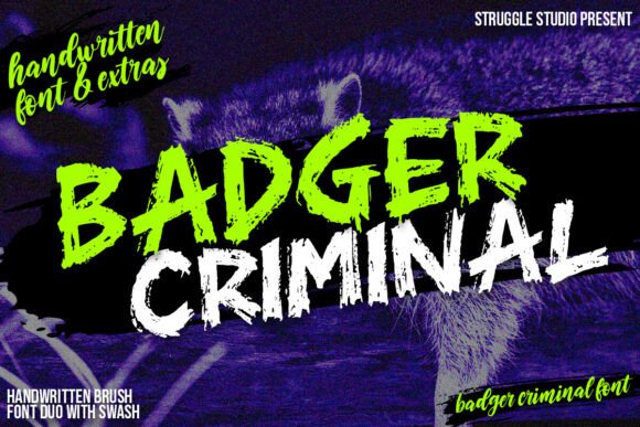Unleash Creativity with Badger Criminal Font