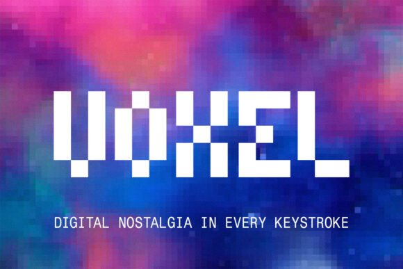 Voxel: A Bold 8-Bit Font for Modern Creatives